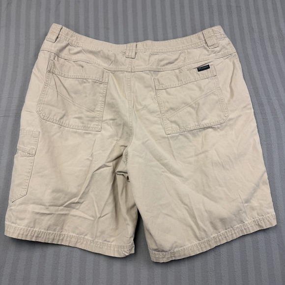 Mens Columbia Cargo Shorts Size 42 Omni-Shield Khaki Outdoor 11" Leg - Picture 4 of 4